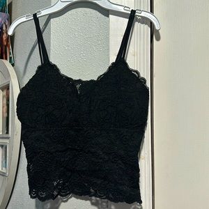 Black crop top S/M